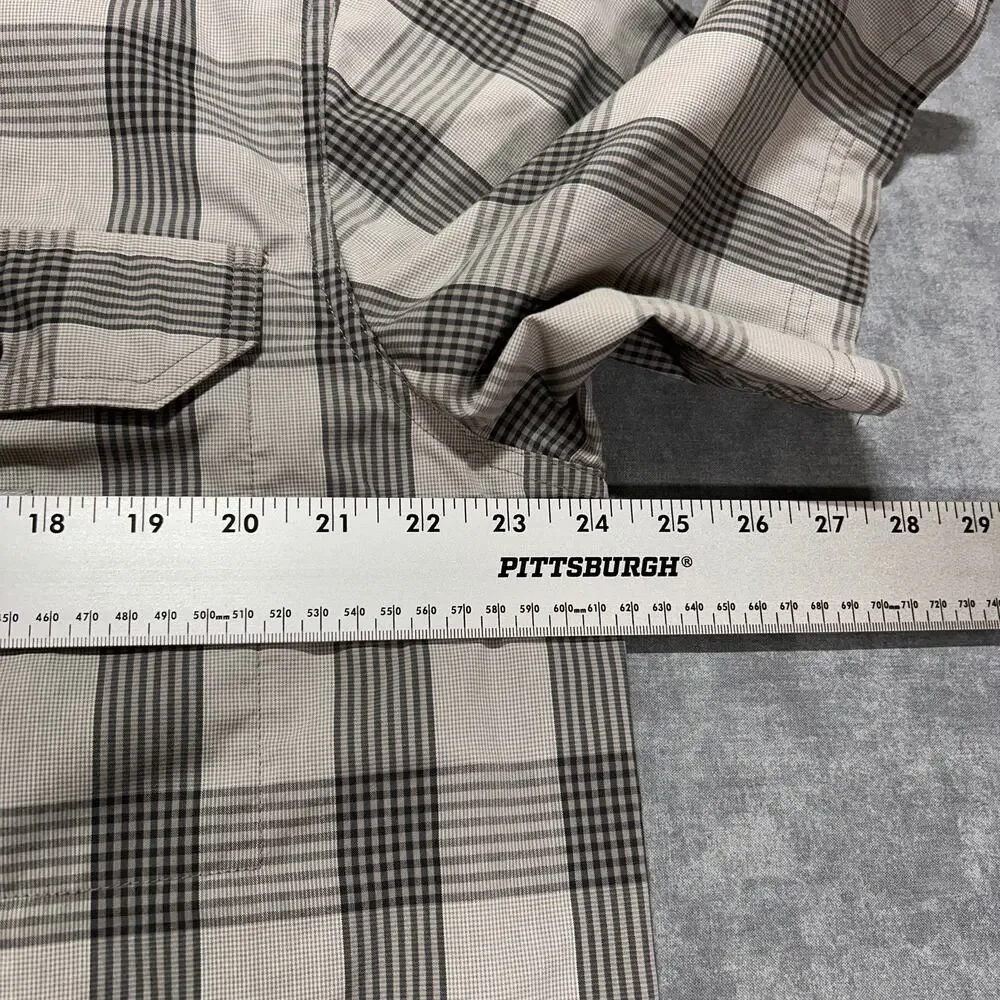 Carhartt Force Relaxed Fit plaid workwear casual short sleeve button up mens LT - Picture 9 of 10